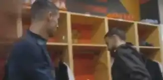 Bruno Fernandes visibly angry at Ronaldo in Portugal locker room