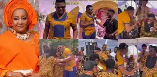 Ken Erics, Ngozi Ezeonu, Nkem Owoh, and others storm Ebelle Okaro’s mother’s burial (Video)