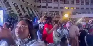Reactions As Video Of ‘Obidents’ Disrupting Town-Hall Presidential Debate Because Of Atiku And Okowa Trends