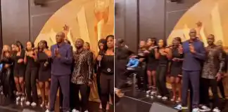 Netizens mock Tobi Adegboyega’s choir for ministering Davido’s song in church