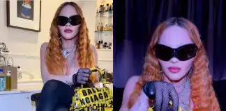 Madonna, 64, exposes her bare chest as she goes topless in new racy photos
