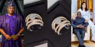 Kwam1 gifts wife an expensive diamond ring for 1st wedding anniversary (Video)