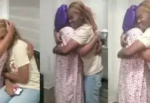 Mercy Aigbe’s daughter, Michelle shed tears as they reunite (Video)