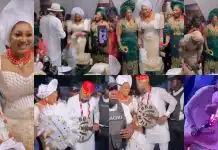Mary Lazarus shares beautiful moments from Frederick Leonard and Peggy Ovire’s traditional wedding (Video)