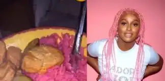 DJ Cuppy sparks reactions as she makes ‘jollof rice’