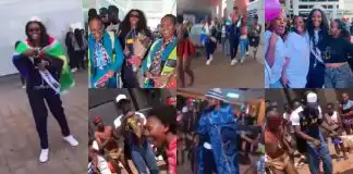 BBNaija’s Level Up housemates receive rousing welcome in South Africa (Video)