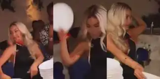 Speculations trail video of BBNaija’s Maria smashing plates on floor during date-night with lover Kelvin