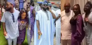 Fans pray for Davido over his pale appearance to his uncle’s inauguration
