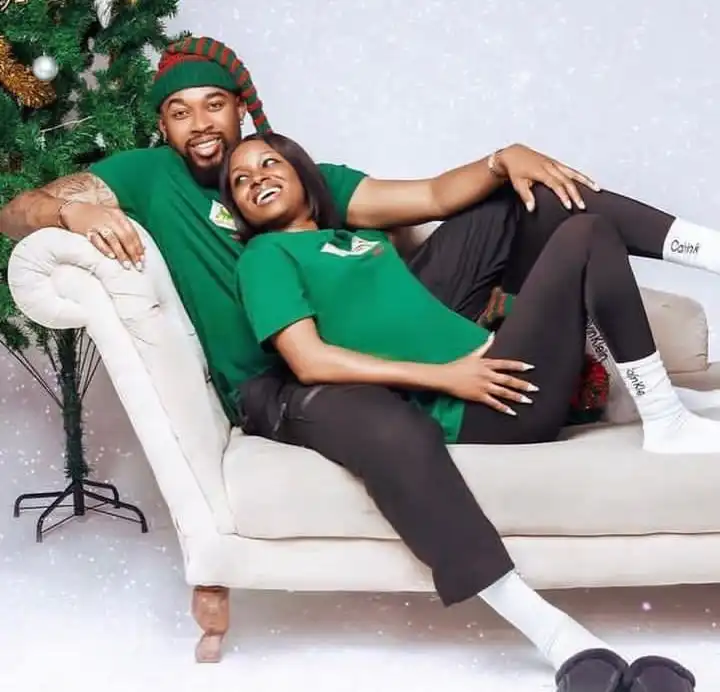 Bella and Sheggz celebrate first Christmas Kemi Filani blog