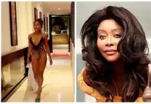 54-year-old mother of five and grandmother, Stephanie Benson puts her never aging body on display in a bodysuit (video)