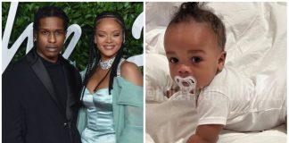 American Singer and Business woman, Rihanna finally unveils son’s face (Photos)