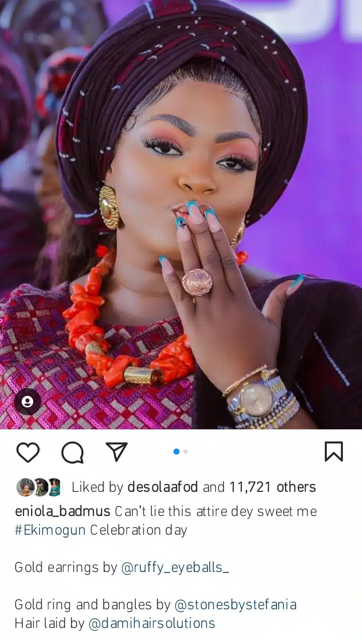 Eniola Badmus new photos spark reactions Kemi Filani blog.jpg