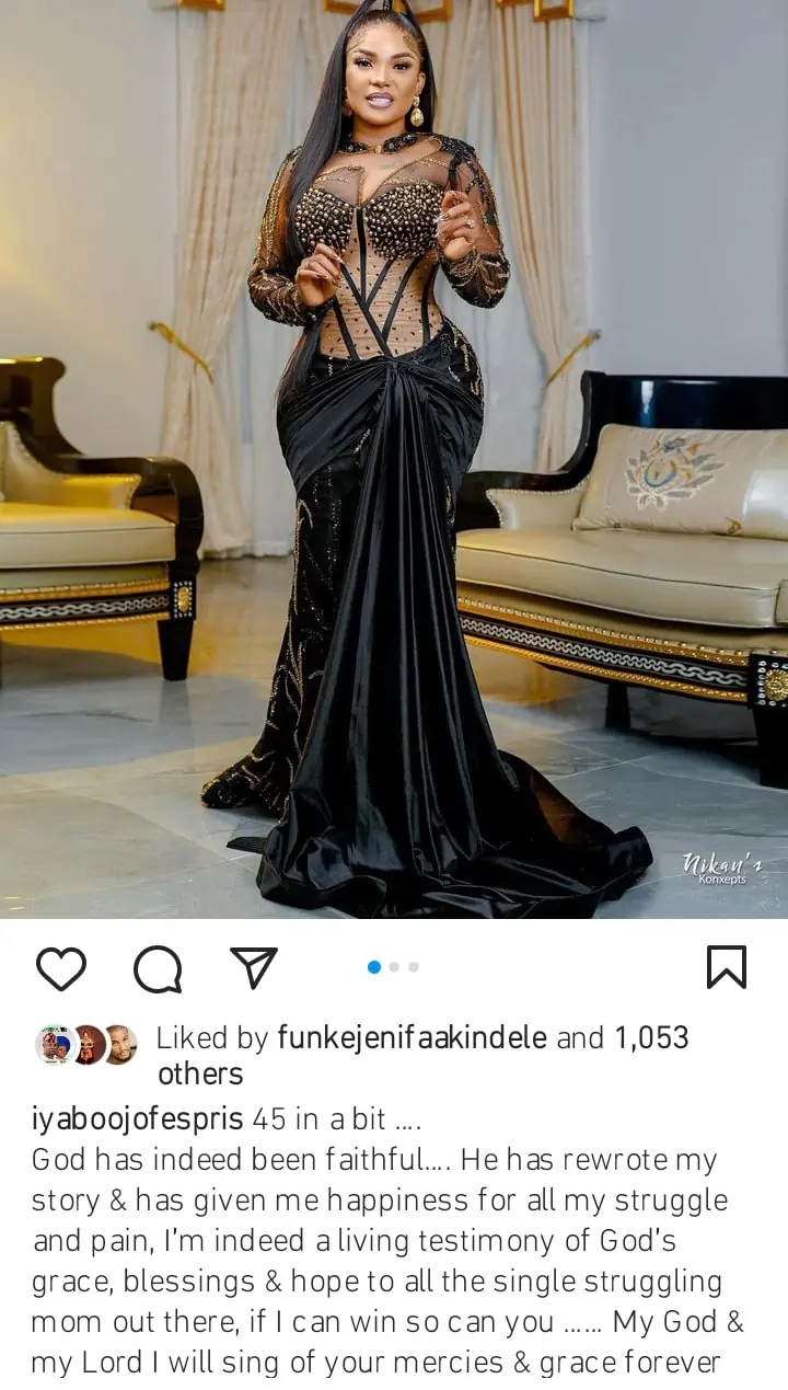 God rewrote my story Iyabo Ojo countdowns to her 45th birthday Kemi Filani blog