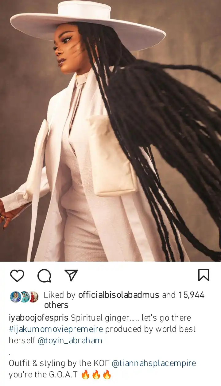 Iyabo Ojo makes epic statement to Ijakumo movie premiere Kemi Filani blog