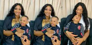 Judy Austin shares Christmas photos without Yul Edochie
