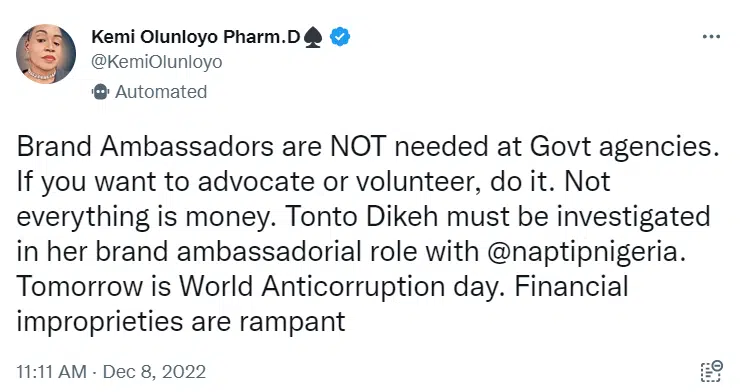 Kemi Olunloyos tweet.png