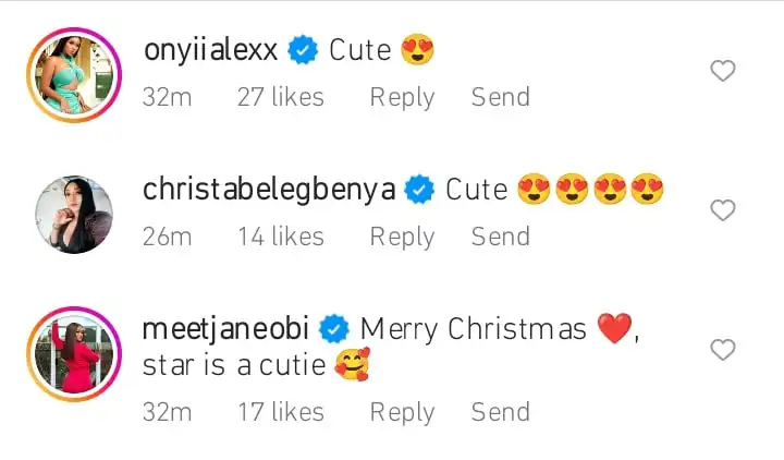 Onyi Alex gush over Judy Austin Christmas photos Kemi Filani blog