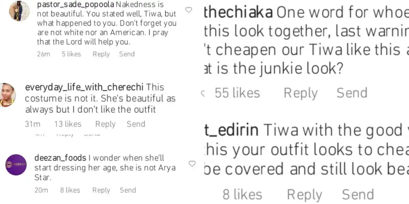 Reactions to Tiwa Savages outfit to Afro Nation Kemi Filani blog 1300x650 1
