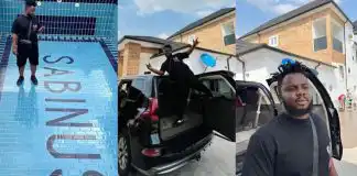 “Put gate around your pool” Nigerians Reaction as Skitmaker Sabinus splashes millions on a new house