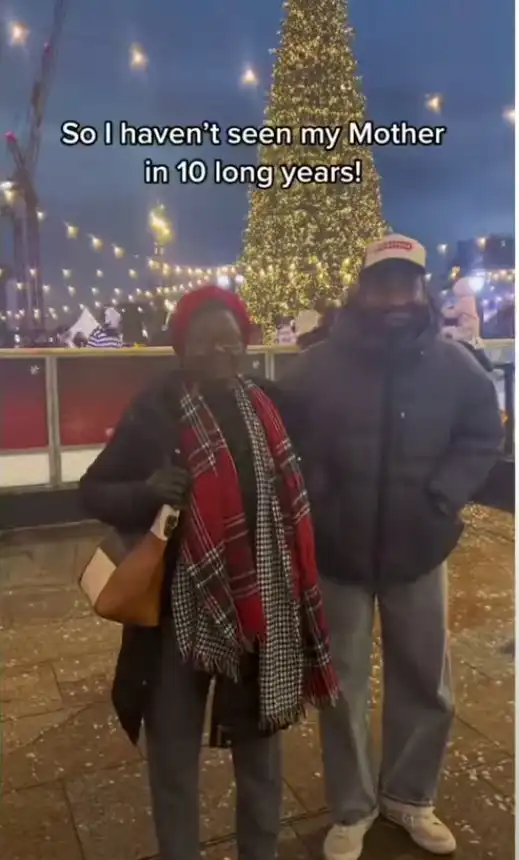 Nigerian Mum Burst Into Tears As She Reunites With Son Abroad After 10 Years (Video)