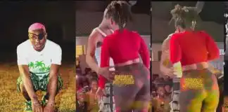 Netizens react as endowed lady stops Ruger from rocking her on stage, keeps safe space -VIDEO