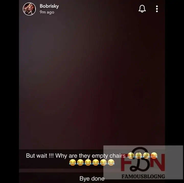 Why are they empty chairs Bobrisky mocks Papaya Ex Kemi Filani blog