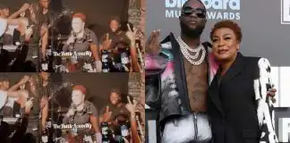 Burna Boy’s mother, Bose Ogulu wows his Paris fans as she addresses them in French (Video)