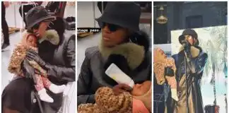 Seyi Shay makes first public appearance with daughter
