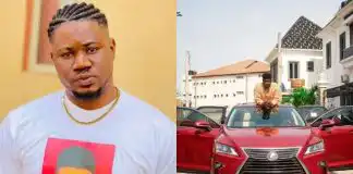 Congratulations pours in as skit maker, Untouchable acquires new Lexus worth millions of naira (Photos)