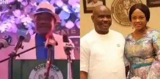 Governor Wike publicly reminds wife