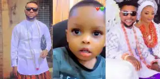Singer Oritsefemi proudly shows off his son from another woman