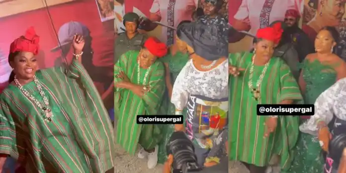 Funke Akindele makes grand entrance to her movie premiere (Video)