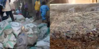 Sacks of rotting naira notes reportedly found in Police Barracks (Video)