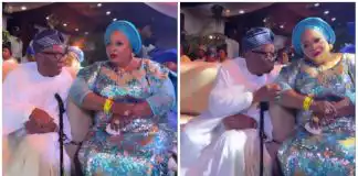 Reactions trail video of Wizkid’s parents gossipping at a Lagos wedding (video)