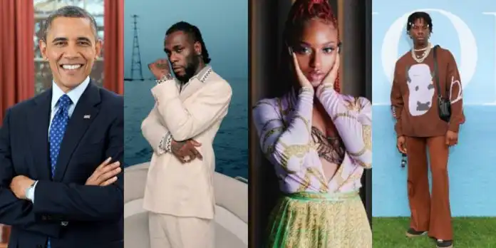 Burna Boy, Rema, Ayra Starr make Barack Obama 2022 music playlist
