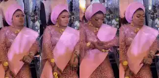 “It seems like Mummy of Lagos is pregnant” Crossdresser Bobrisky new look at an event sparks commotion (Video)