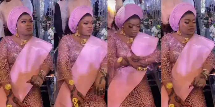 “It seems like Mummy of Lagos is pregnant” Crossdresser Bobrisky new look at an event sparks commotion (Video)