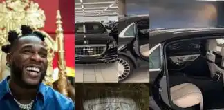 Burna Boy takes delivery of brand new Maybach he bought for Christmas (Video)