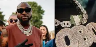 Davido splashes $200K on customized Emerald pendant