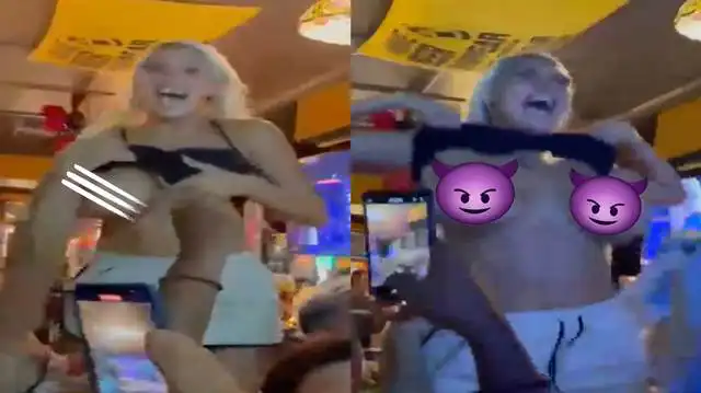 Pretty Argentinian fan lifts her top & bounces her boobs around at the bar during the World Cup final match (video) Pretty Argentinian fan lifts her top & bounces her boobs around at the bar during the World Cup final match (video)