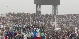 "It was a complete shutdown", as Massive Crowd pull up for Tinubu during APC Campaign Rally in Kano (video)