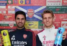 Mikel Arteta and Odegaard