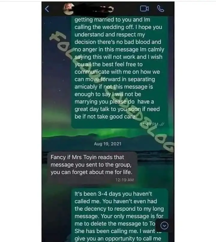 Alex Ekubo and Fancy Acholonu private chats leaks online Kemi Filani blog