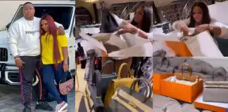 Cubana Chief Priest spoils his wife with expensive Hermes ‘Birkin’ bags as birthday gift (Video)