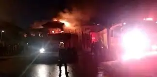 JUST IN: Fire Razes Abuja Residential Building