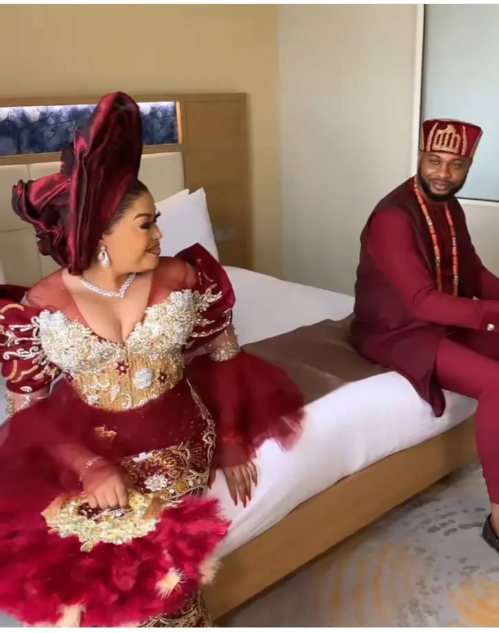 "He’s so handsome" – Nigerian ladies drool over Nkiru Sylvanus’ husband as she unveils his face 2 "He’s so handsome" – Nigerian ladies drool over Nkiru Sylvanus’ husband as she unveils his face
