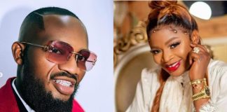 "I feed from here" – IVD replies Netizen who told him to respect his late wife, Bimbo