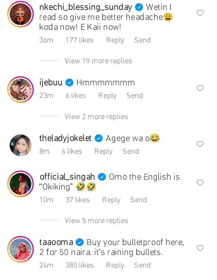 Nkechi Blessing Taaooma Ijebu others react to Portables second wife alleged affair Kemi Filani blog