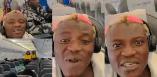 Singer Portable shares his hilarious flight experience on a popular aircraft (Video)