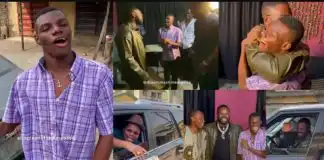 Heart-melting moment Falz and Mr Macaroni paid surprise visit to house of physically challenged fan – VIDEO